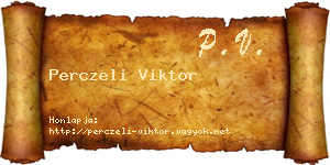 Perczeli Viktor névjegykártya